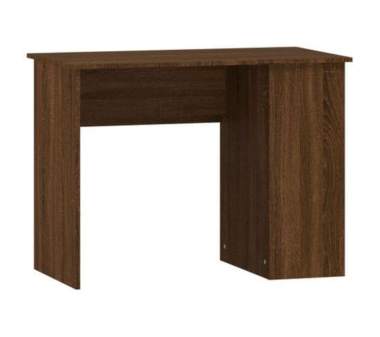 Bureau Chêne Marron 100x55x75 Cm Bois D'ingénierie