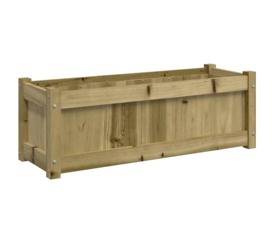 Jardinière D'extérieur 90x31x31 Cm Bois De Pin Imprégné