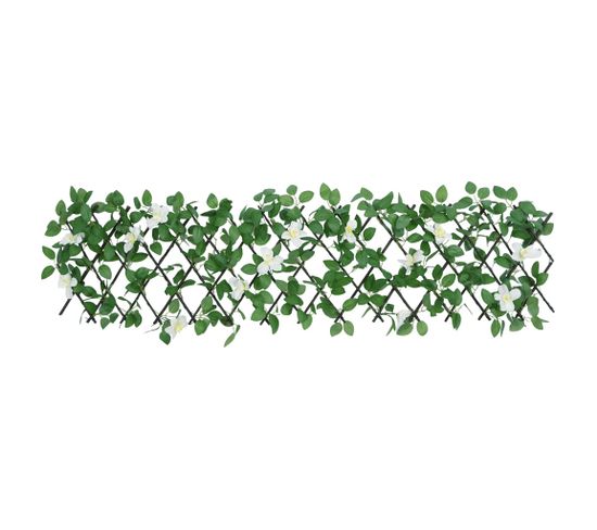 Treillis De Lierre Artificiel Extensible Vert 5 Pièces 180x30 Cm