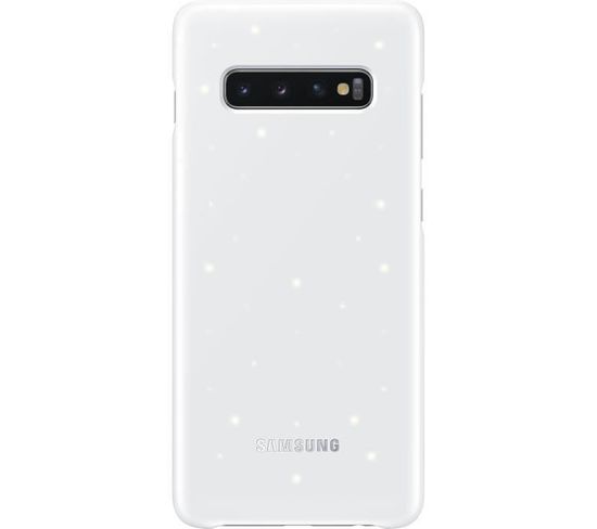 Coque Avec Affichage LED S10+ Blanc