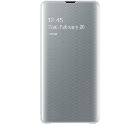 Clear View Cover S10+ Blanc