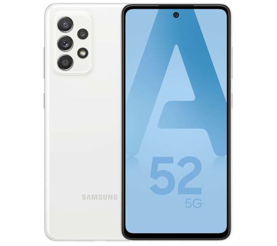 Smartphone Galaxy a52 5g - blanc