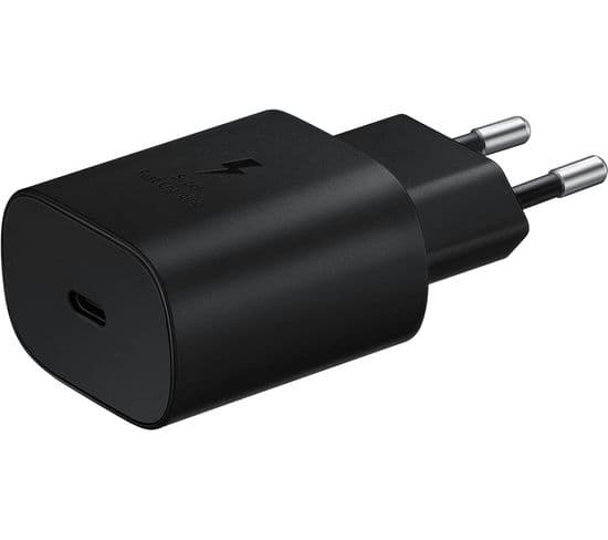 Adaptateur Samsung De Voyage À Charge Rapide Usb C 25w Noir