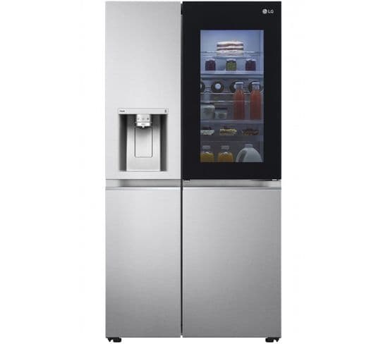 Réfrigérateur Américain L91 Cm 635L - Froid Ventilé - Inox - Gsxv90bsae