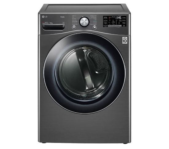 Sèche-linge Hublot Condensation 16 kg Pompe à chaleur - Rh6p12bs Inox Foncé