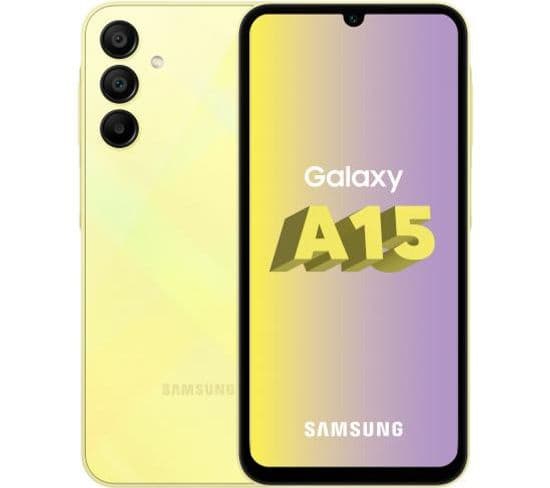 Smartphone Samsung Galaxy a 15 lime 128 Go 4Go