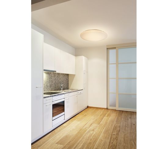 Plafonnier LED D.77 cm 50W BEZZI Blanc