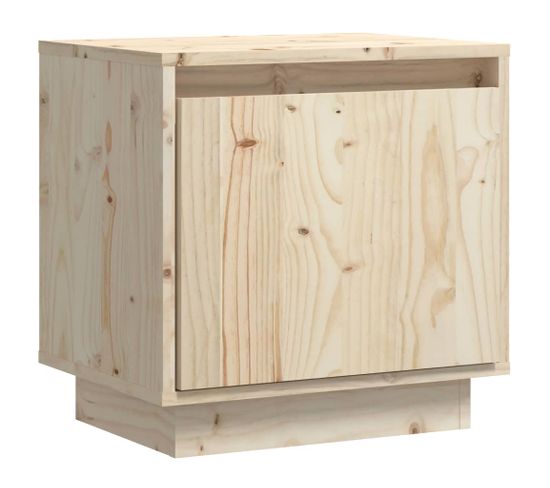 Table De Chevet, Table De Nuit, Meuble De Rangement 40x30x40 Cm Bois De Pin Solide