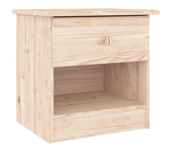 Table De Chevet Table De Nuit Pour Chambre 43x35x40,5 Cm Bois De Pin Massif