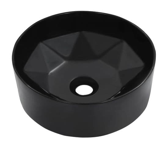 Vasque à Poser 36x14 Cm Céramique Noir