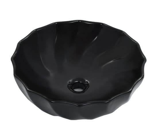Vasque à Poser 46x17 Cm Céramique Noir