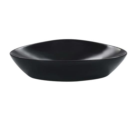 Vasque à Poser 58,5 X 39 X 14 Cm Céramique Noir