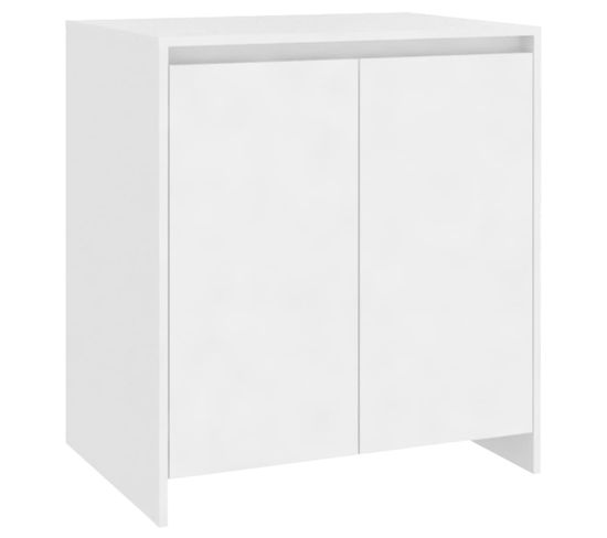 Buffet - Bahut - Meuble De Rangement Blanc 70x41x75 Cm Bois D'ingénierie