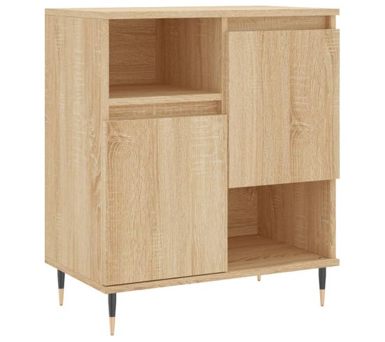 Buffet - Bahut - Meuble De Rangement Chêne Sonoma 60x35x70 Cm Bois D'ingénierie