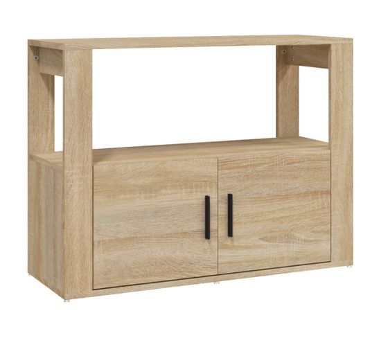 Buffet - Bahut - Meuble De Rangement Chêne Sonoma 80x30x60 Cm Bois D'ingénierie