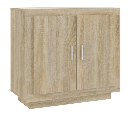 Buffet - Bahut - Meuble De Rangement Chêne Sonoma 80x40x75 Cm Bois D'ingénierie