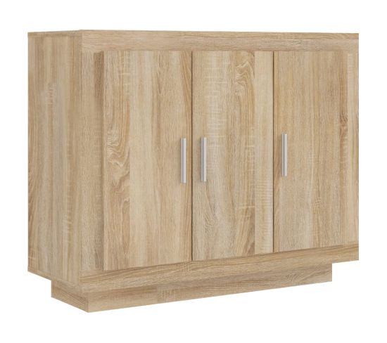 Buffet - Bahut - Meuble De Rangement Chêne Sonoma 92x35x75 Cm Bois D'ingénierie