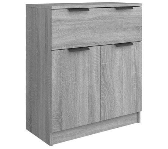 Buffet - Bahut - Meuble De Rangement Sonoma Gris 60x30x70 Cm Bois D'ingénierie