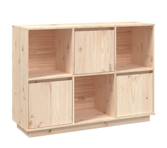 Buffet - Bahut - Meuble De Rangement 110,5x35x80 Cm Bois Massif De Pin