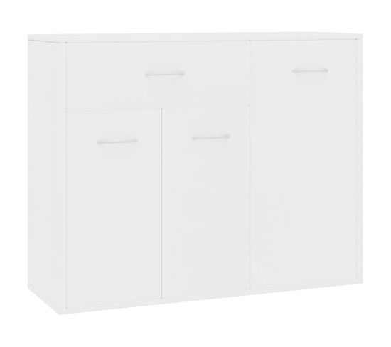 Buffet - Bahut - Meuble De Rangement Blanc 88x30x70 Cm Bois D'ingénierie