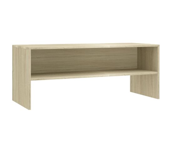 Meuble TV - Banc TV - Meuble De Rangement Pour Salon Chêne Sonoma 100x40x40 Cm Bois D'ingénierie