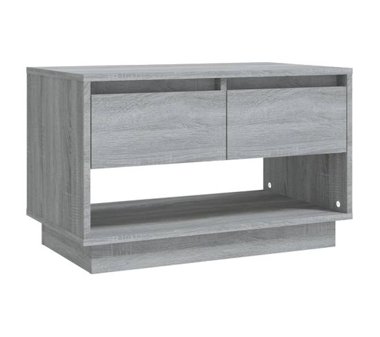 Meuble TV - Banc TV - Meuble De Rangement Pour Salon Sonoma Gris 70x41x44 Cm Bois D'ingénierie