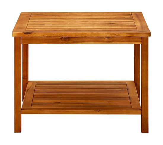 Table Basse, Table De Salon 60x60x45 Cm Bois D'acacia Solide