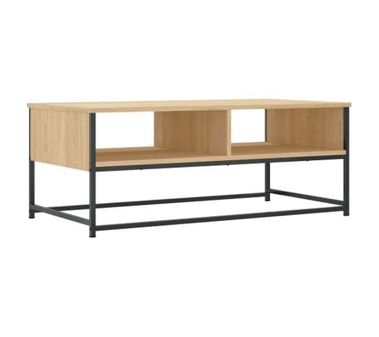 Table Basse, Table De Salon Chêne Sonoma 100x51x40 Cm Bois D'ingénierie