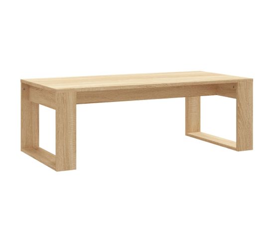 Table Basse, Table De Salon Chêne Sonoma 102x50x35 Cm Bois D'ingénierie