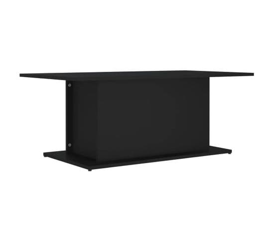Table Basse, Table De Salon Noir 102x55,5x40 Cm Bois D'ingénierie