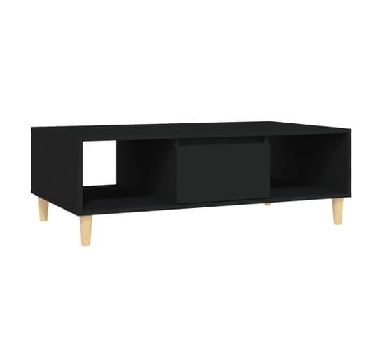Table Basse, Table De Salon Noir 103,5x60x35 Cm Bois D'ingénierie
