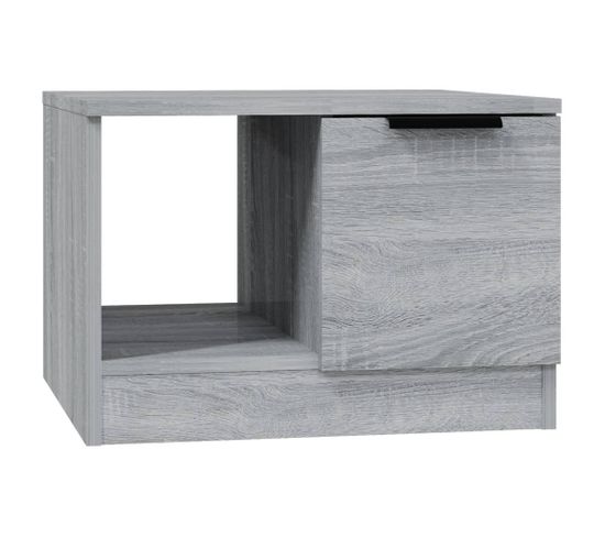 Table Basse, Table De Salon Sonoma Gris 50x50x36 Cm Bois D'ingénierie