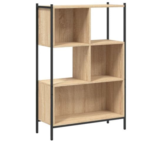 Bibliothèque, Étagère, Meuble De Rangement Chêne Sonoma 72x28x109 Cm Bois D'ingénierie