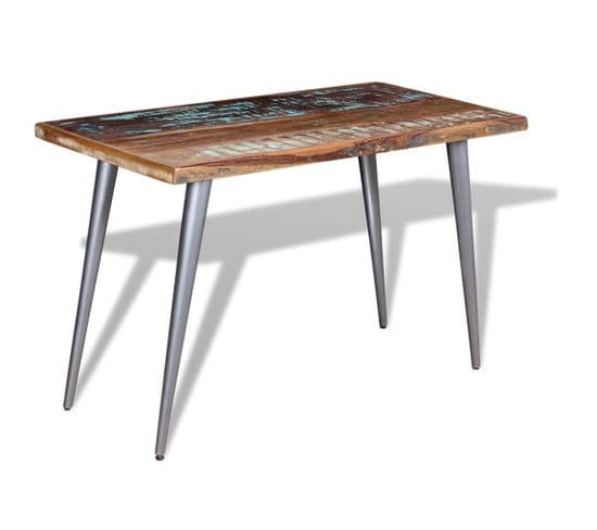 Table à Manger - Table De Salle à Manger Bois De Récupération 120x60x76 Cm