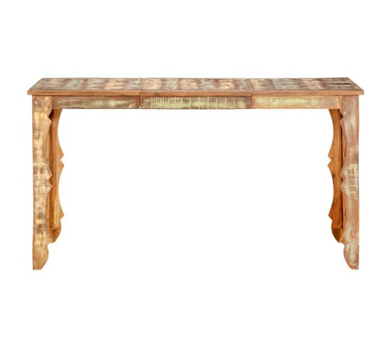 Table De Salle à Manger - Table à Manger 140x70x76cm Bois De Récupération Massif