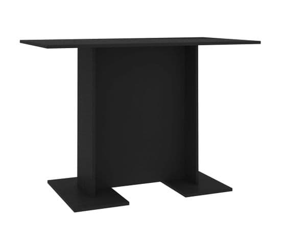 Table De Salle à Manger - Table à Manger Noir 110 X 60 X 75 Cm Aggloméré