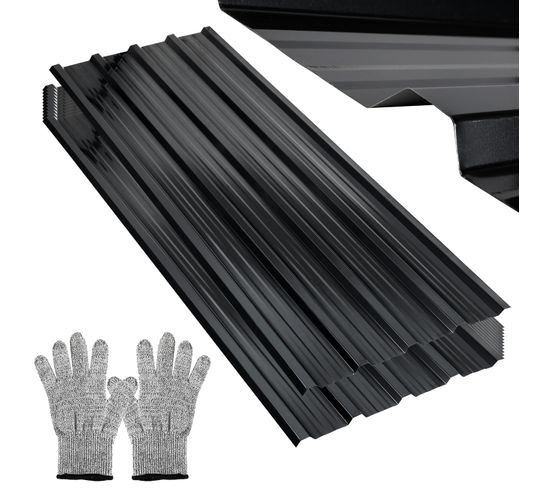 Panneaux De Toiture 129x46cm Tôles Profilées - 36pcs Anthracite 21㎡