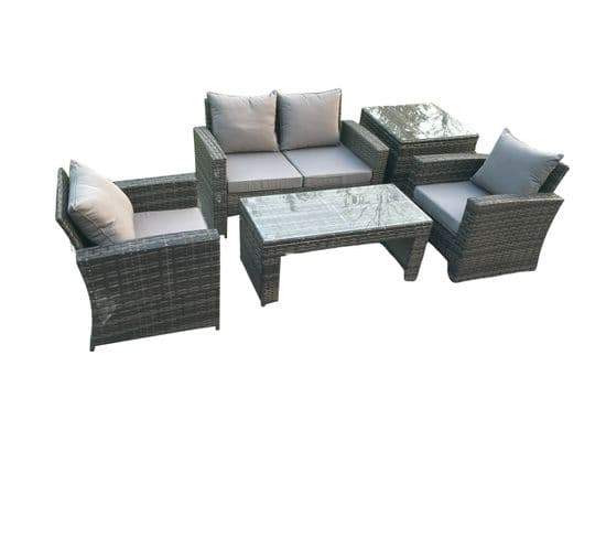 4 Places Salon De Jardin En Rotin Salon De Jardin De Jardin Ave Table Basse