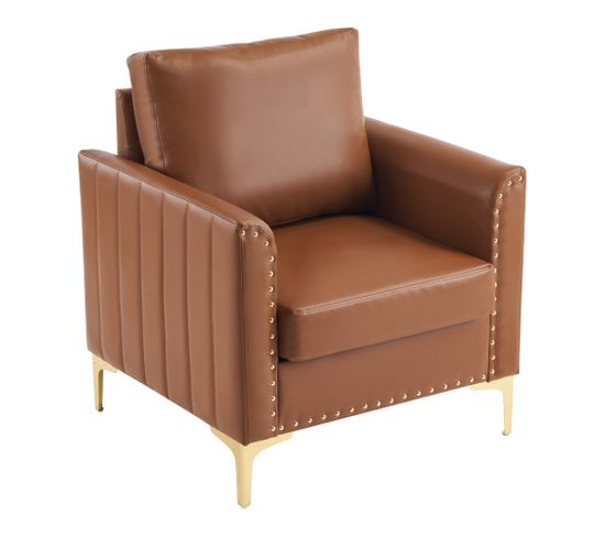 Fauteuil Moderne En Cuir Pu, Fauteuil Chesterfield