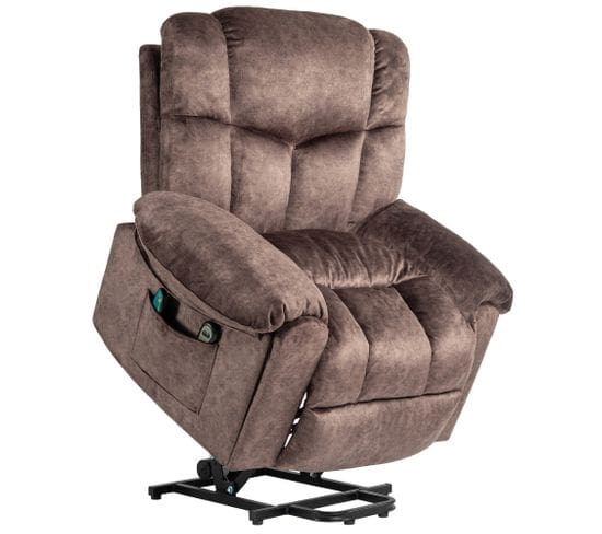 Fauteuil De Massage Électrique Inclinable - Marron