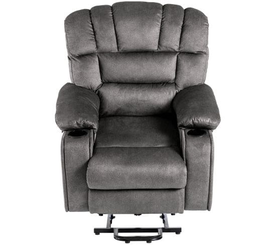 Fauteuil De Massage Électrique Réglable Gris