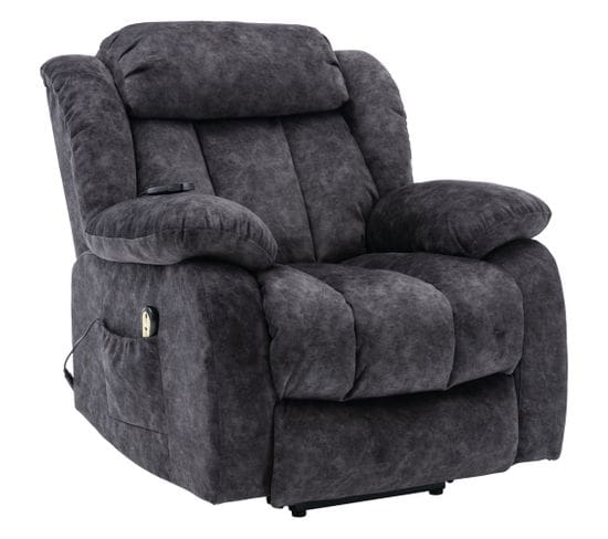 Fauteuil De Massage Électrique Avec Fonction Chauffante - Gris