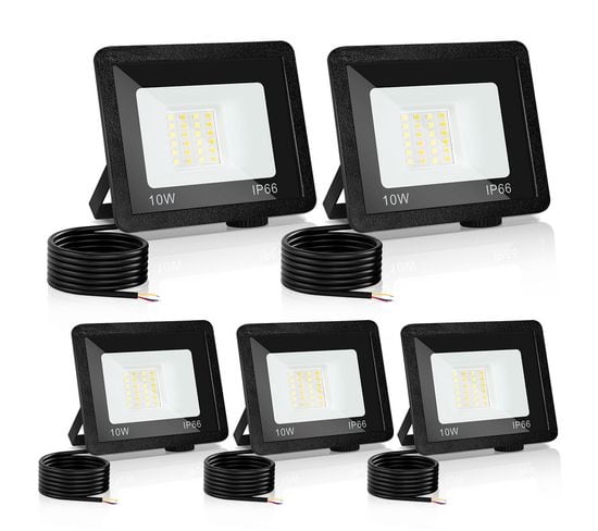 Projecteur Led 5x 10w 3 Couleurs - 3000/4000/6500k Etanche Ip66