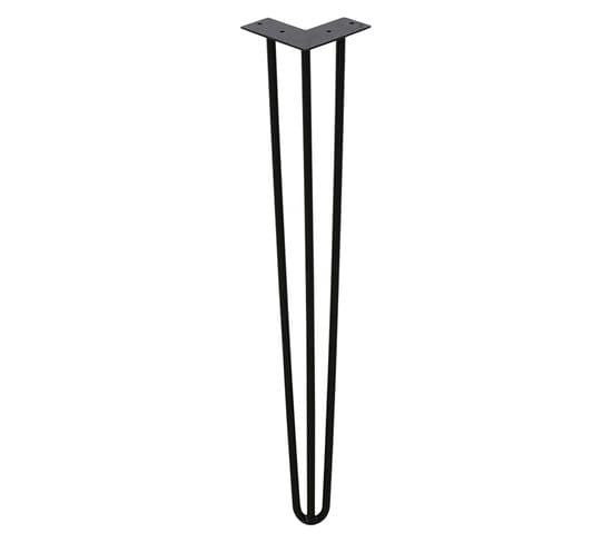 4x Pieds En Épingle Hairpin Legs Pieds De Table Acier Diy Patins De Table 3 Étriers-40cm