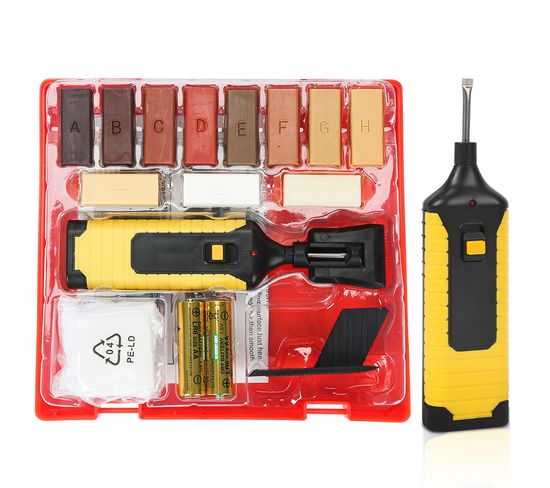 Kit De Réparation Parquet Sol Set 11x Bâton De Cire En Différentes Couleurs Pour Réparations