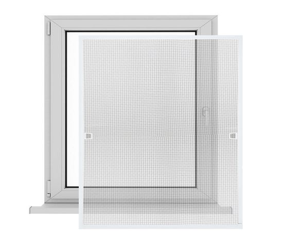 Moustiquaire Fenêtre-100x120cm Moustiquaire Cadre Aluminium Moustiquaire Gaze Protection Uv