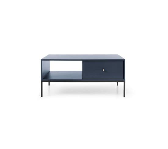 Table Basse Mono Bleu Marine 104 X 46 X 68 Cm