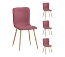 Lot de 4 chaises "BELLA" Corail pour le prix de 3