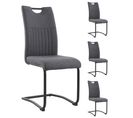 Lot de 4 chaises grises GREY