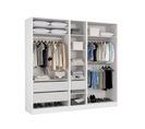 Armoire dressing blanc EXTENSO L.250 compo 8